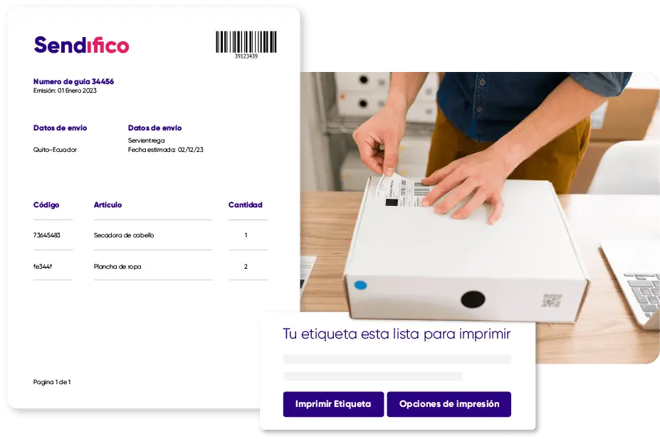 Genera guías desde tu computador con Sendifico